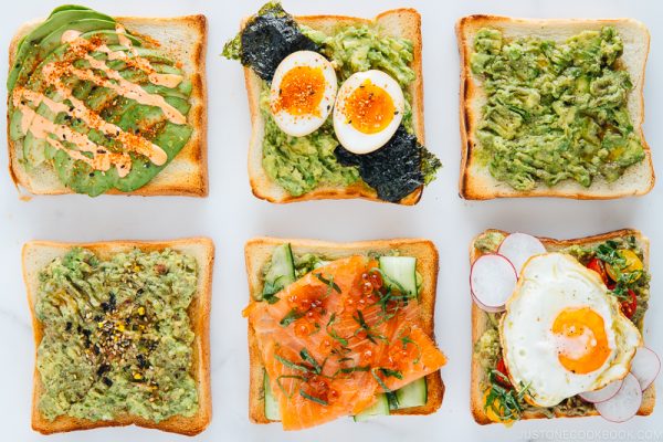 6 Japanese Twists on Avocado Toast