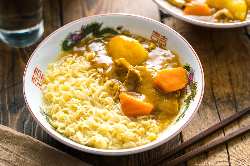 A ramen bowl containing Curry Ramen -a dish inspired by Netflix "Midnight Diner: Tokyo Stories" Season 2.