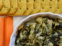 Spinach Artichoke Dip with Water Chestnuts