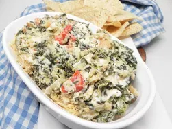 Skinny Spinach and Artichoke Dip