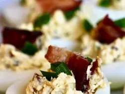 Creamy Jalapeno Deviled Eggs