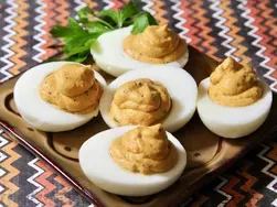 Buffalo Deviled Eggs