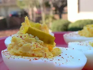 Spicy Deviled Eggs