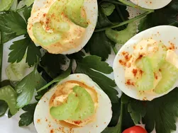 Buffalo Ranch Deviled Eggs