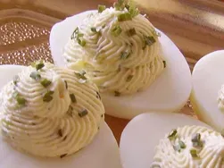 Easter Spicy Deviled Eggs