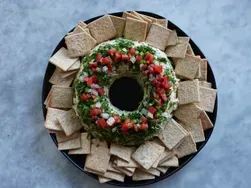 Taco Cheese Ball Wreath