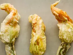 Fried Stuffed Squash Blossoms
