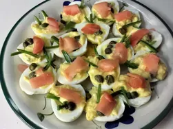 Japanese Wasabi Deviled Eggs