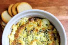 Baked Spinach-Artichoke Dip without Mayo