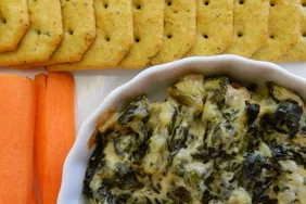 Spinach Artichoke Dip with Water Chestnuts