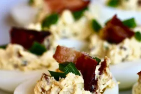 Creamy Jalapeno Deviled Eggs