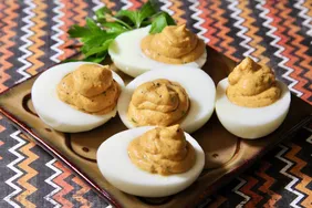 Buffalo Deviled Eggs
