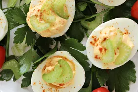 Buffalo Ranch Deviled Eggs