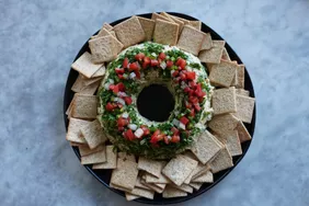 Taco Cheese Ball Wreath