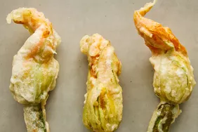 Fried Stuffed Squash Blossoms
