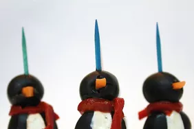 Cream Cheese Penguins
